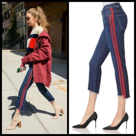 💕MOTHER💕 Insider Crop Step Fray Jeans ~ Speed Racer 26 - Picture 1 of 16